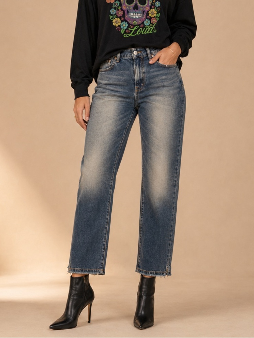 Giddy Up Glamour Skinny Ankle Jeans Womens Size 16W Stretch Denim